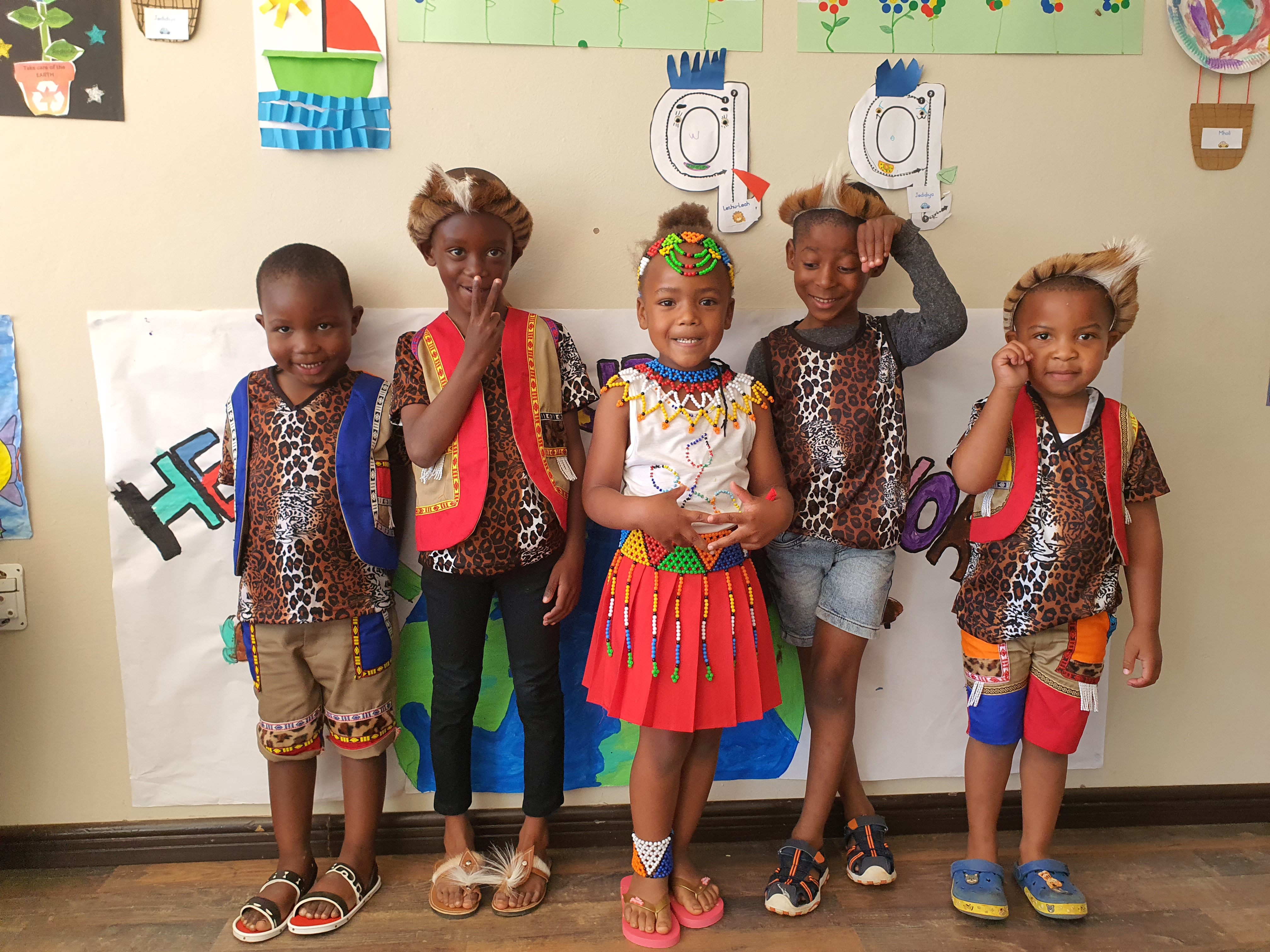 Children stacking blocks